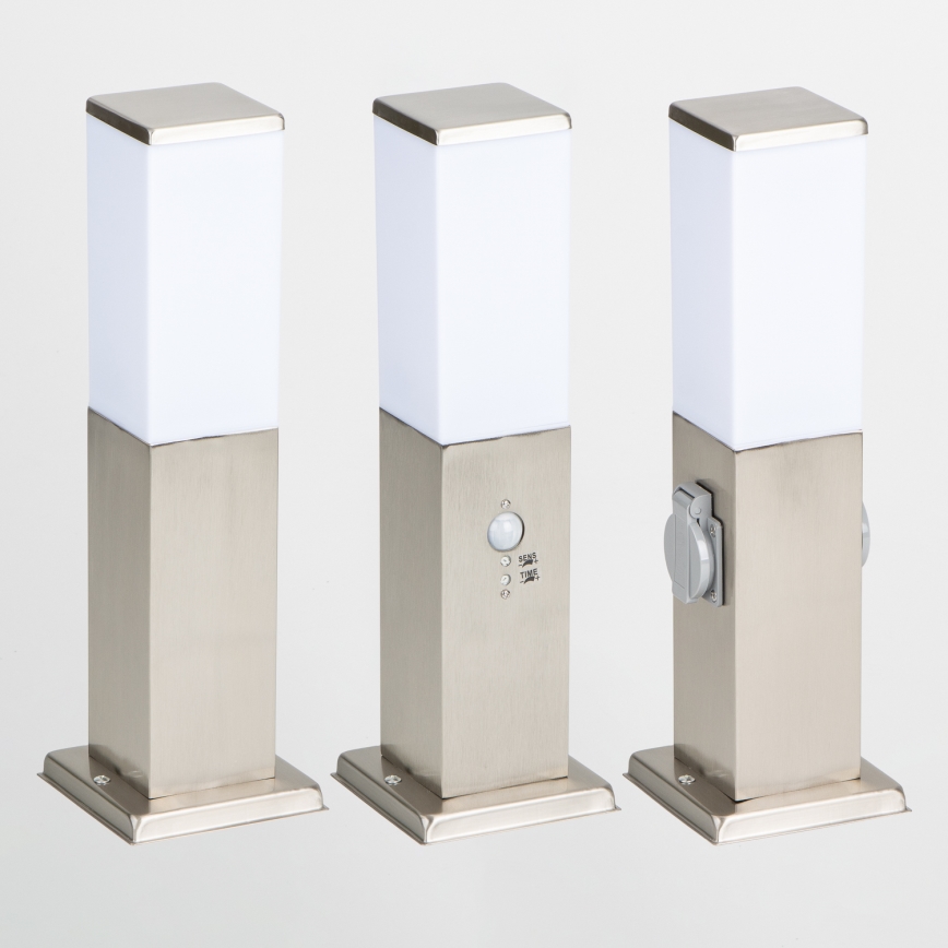 BRILAGI - Vonkajšie svietidlo NOVA 1xE27/15W/230V 40 cm IP44 matný chróm