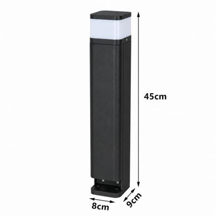 BRILAGI - Vonkajšie svietidlo s 2 zásuvkami SCHUKO PILLAR 1xG9/11W/230V IP44 čierne