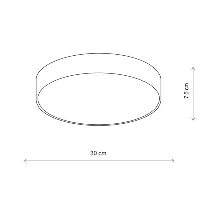 Brilagi - Vonkajšie stropné svietidlo so senzorom CLARE 2xE27/48W/230V pr. 30 cm IP54 béžová