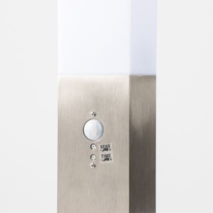 BRILAGI - Vonkajšie svietidlo so senzorom NOVA 1xE27/15W/230V 40 cm IP44 matný chróm