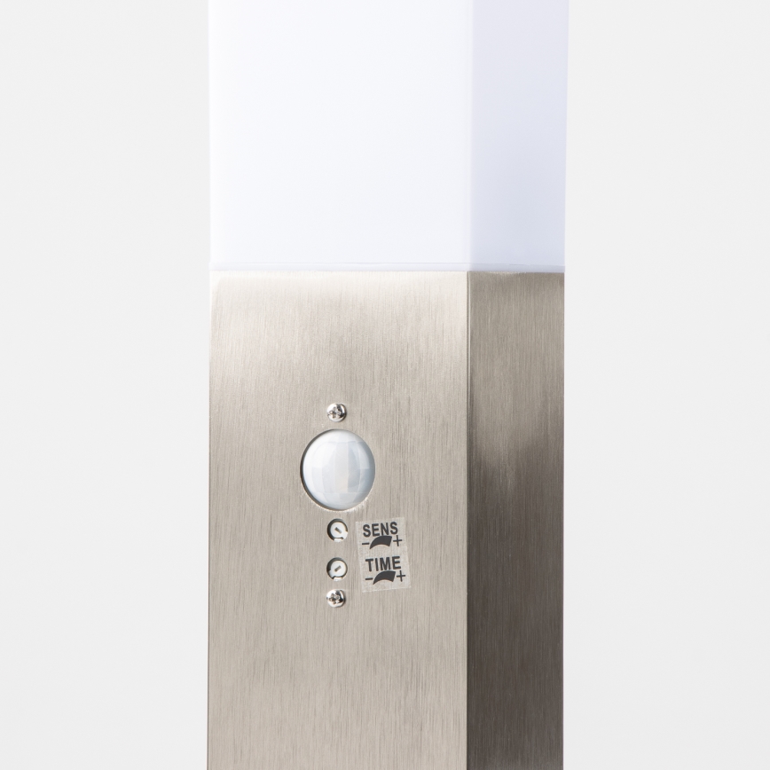 BRILAGI - Vonkajšie svietidlo so senzorom NOVA 1xE27/15W/230V 40 cm IP44 matný chróm