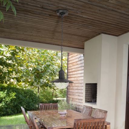 Brilagi - Vonkajšie závesné svietidlo MOLDE 1xE27/60W IP44 čierne