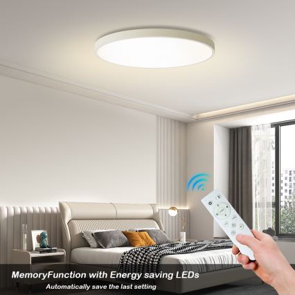 Brilagi - Stmievateľné LED stropné svietidlo POOL SMART 100W/230V, 3000-6000K, pr. 80 cm, biele + diaľkové ovládanie
