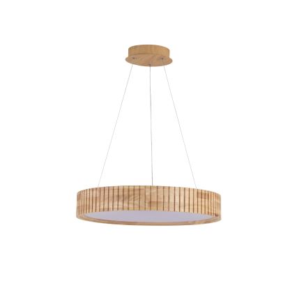 Brilagi - LED závesný luster na lanku FALCON WOOD MODERN LED/30W/230V 3000/4000/6000K priemer 45 cm drevo