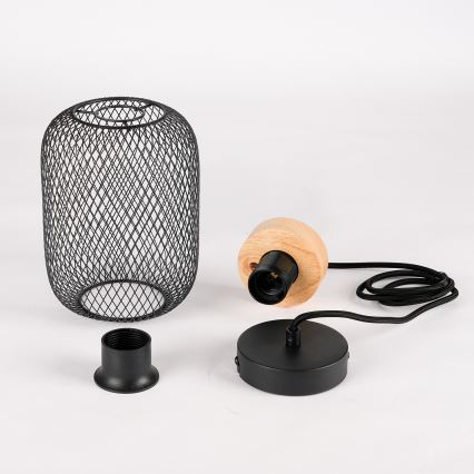 Brilagi - Závesné svietidlo na kábli BASKLITE 1xE27/15W/230V kaučukovník/čierna