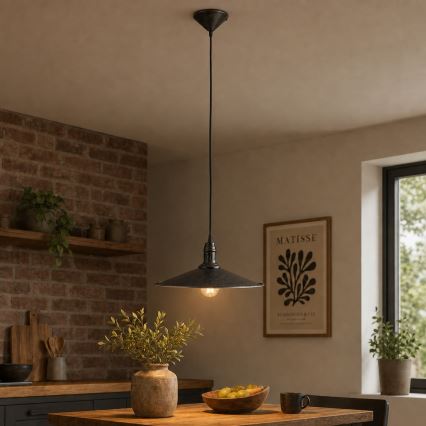 BRILAGI - Závesné svietidlo na kábli FORGE 1xE27/60W/230V pr. 36 cm hnedé