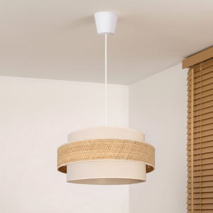 Brilagi - Závesné svietidlo na lane SPACE 1xE27/60W/230V pr. 40 cm béžové/krémové