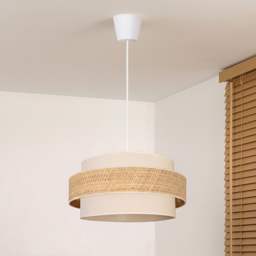 Brilagi - Závesné svietidlo na lane SPACE 1xE27/60W/230V pr. 40 cm béžové/krémové