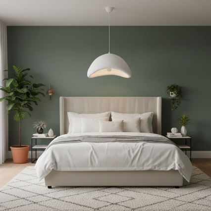 Brilagi - Závesné svietidlo na lane WABI SABI 1xE27/40W/230V pr. 52 cm biela