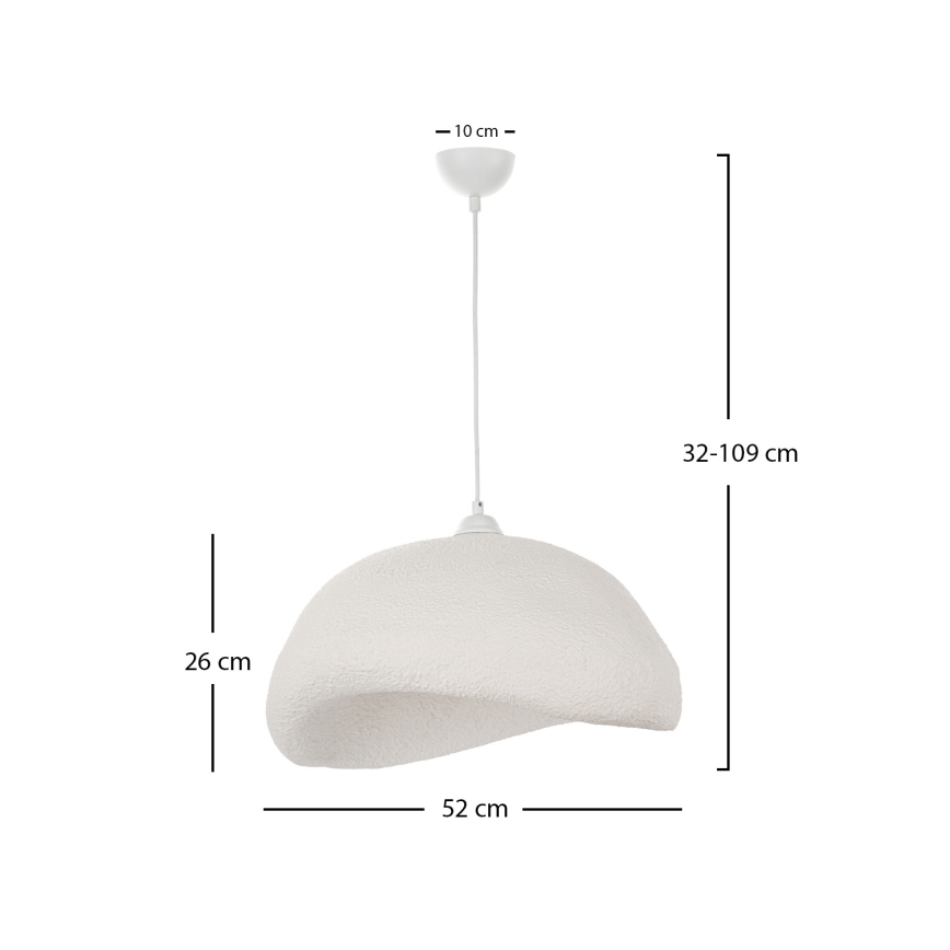 Brilagi - Závesné svietidlo na lane WABI SABI 1xE27/40W/230V pr. 52 cm biela