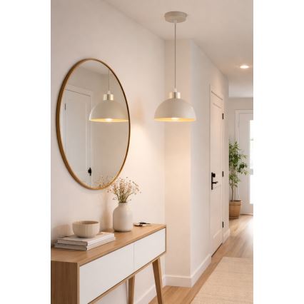 Brilagi - Závesné svietidlo na lanku 1xE27/60W/230V pr. 18 cm béžová/zlatá