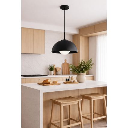 BRILAGI - Závesné svietidlo na lanku COSMO 1xE27/60W/230V priem. 30 cm čierna