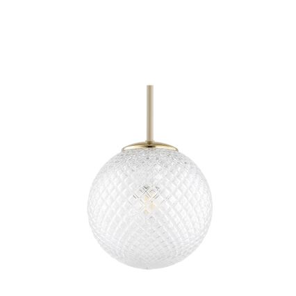 Brilagi - Závesné svietidlo na lanku STELLA 1xE27/60W/230V, priemer 18 cm, béžová/zlatá