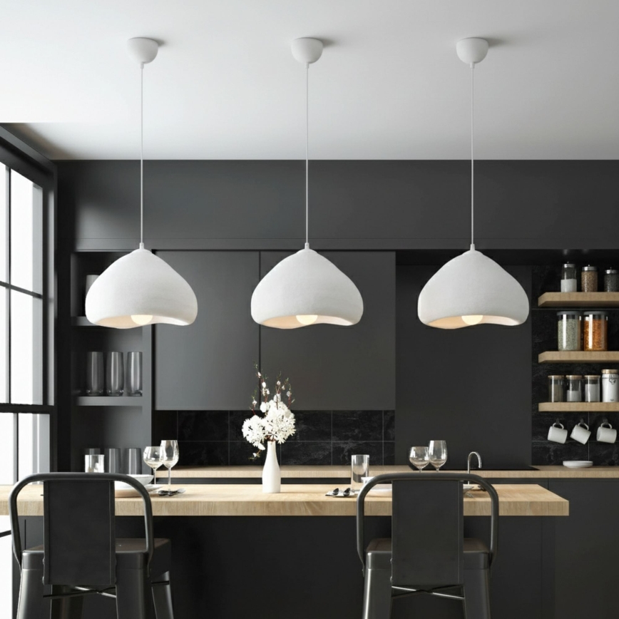 Brilagi - Závesné svietidlo na lanku WABI SABI 1xE27/40W/230V pr. 32 cm biela
