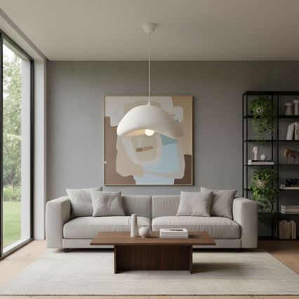 Brilagi - Závesné svietidlo na lanku WABI SABI 1xE27/40W/230V pr. 42 cm biela