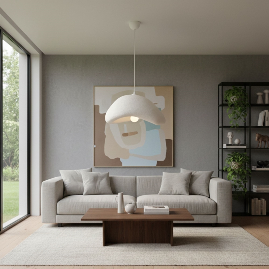 Brilagi - Závesné svietidlo na lanku WABI SABI 1xE27/40W/230V pr. 42 cm biela