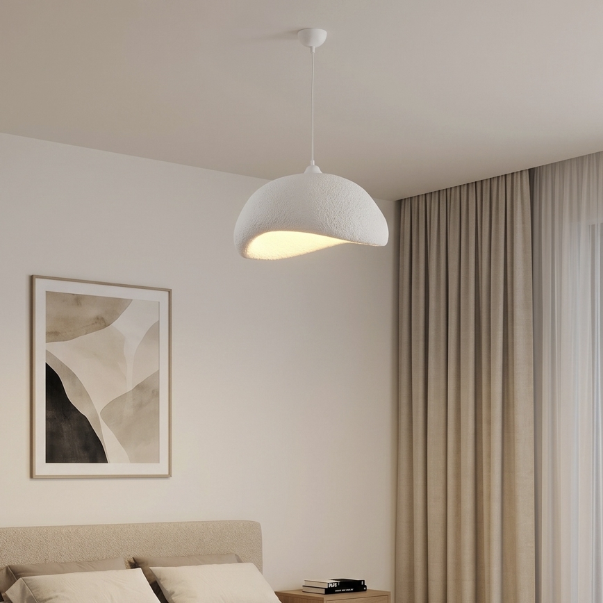 Brilagi - Závesné svietidlo na lanku WABI SABI 1xE27/40W/230V pr. 42 cm biela