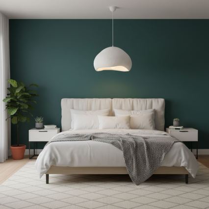 Brilagi - Závesné svietidlo na lanku WABI SABI 1xE27/40W/230V priemer 50 cm biela
