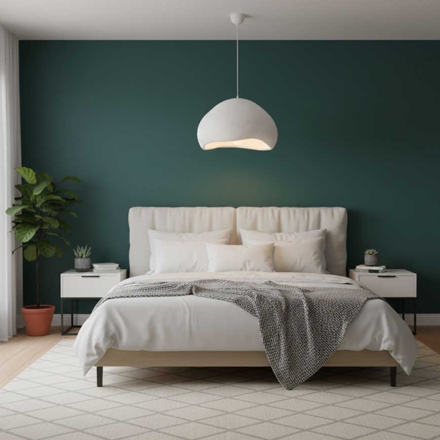 Brilagi - Závesné svietidlo na lanku WABI SABI 1xE27/40W/230V priemer 50 cm biela