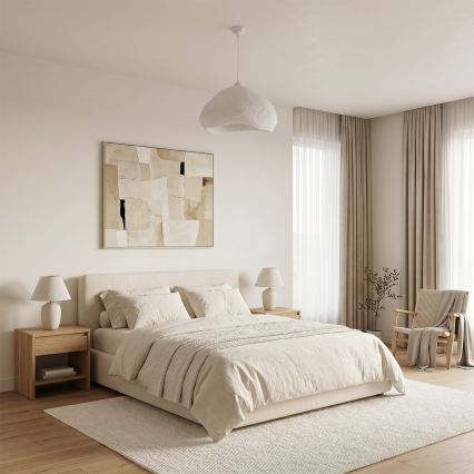 Brilagi - Závesné svietidlo na lanku WABI SABI 1xE27/40W/230V priemer 50 cm biela