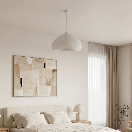 Brilagi - Závesné svietidlo na lanku WABI SABI 1xE27/40W/230V priemer 50 cm biela