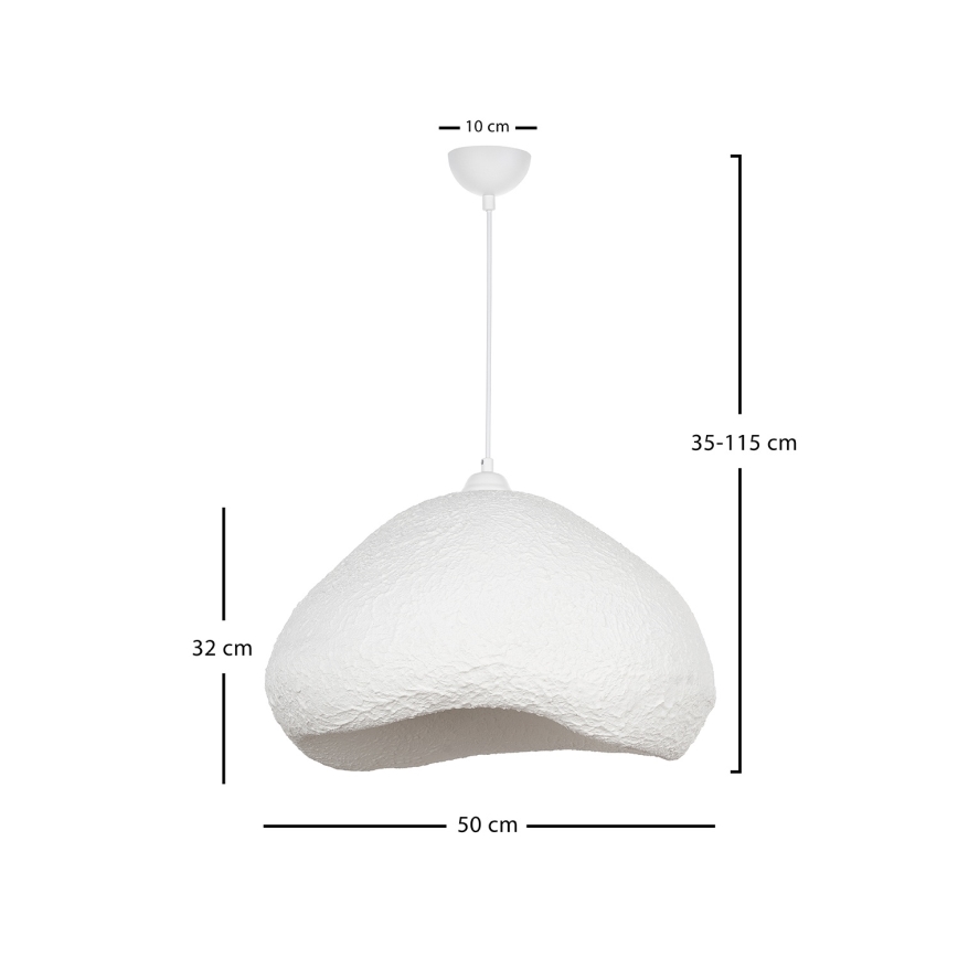 Brilagi - Závesné svietidlo na lanku WABI SABI 1xE27/40W/230V priemer 50 cm biela
