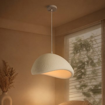 BRILAGI - Závesné svietidlo na lanku WABI SABI 1xE27/60W/230V pr. 40 cm biela