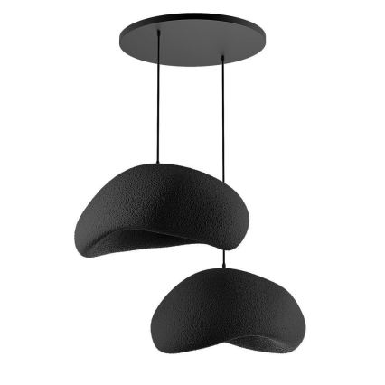 Brilagi - Závesné svietidlo na lanku WABI SABI 2xE27/40W/230V pr. 60 cm čierne