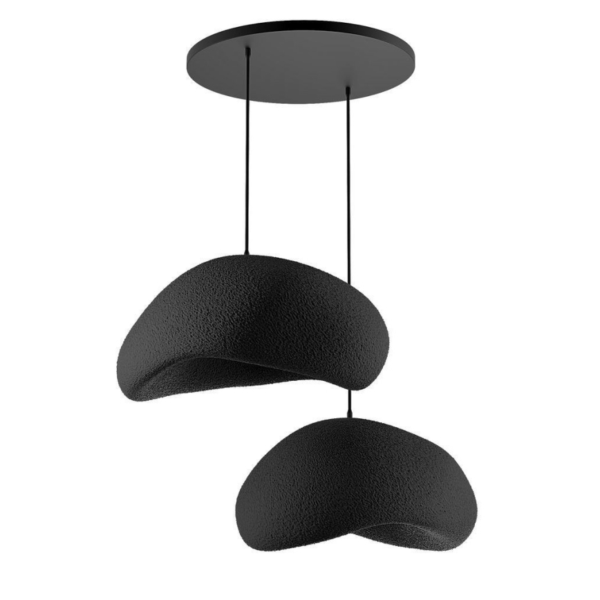 Brilagi - Závesné svietidlo na lanku WABI SABI 2xE27/40W/230V pr. 60 cm čierne