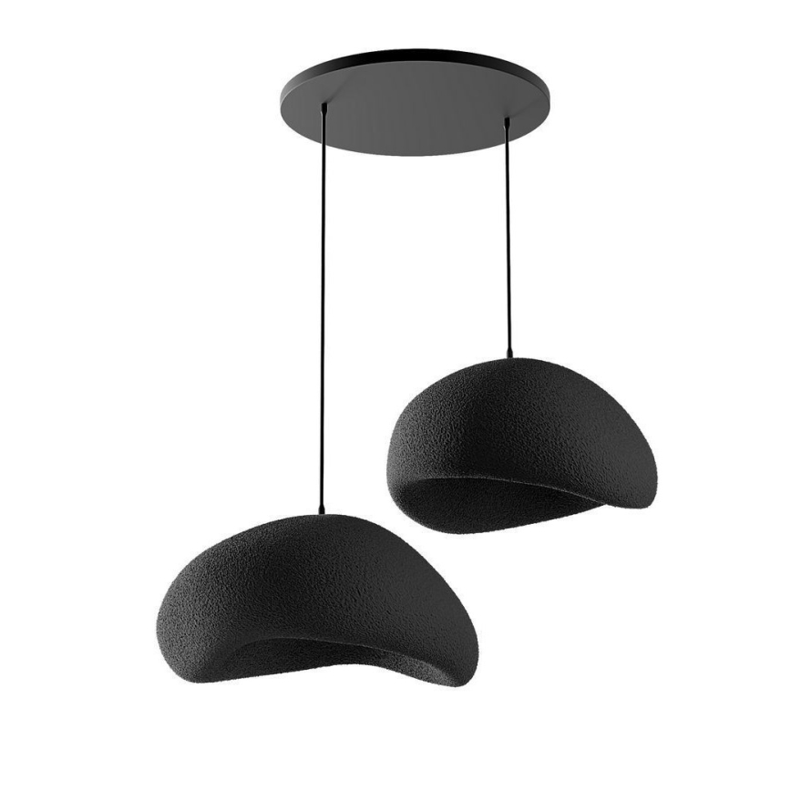 Brilagi - Závesné svietidlo na lanku WABI SABI 2xE27/40W/230V pr. 60 cm čierne