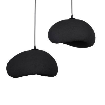 Brilagi - Závesné svietidlo na lanku WABI SABI 2xE27/40W/230V pr. 60 cm čierne