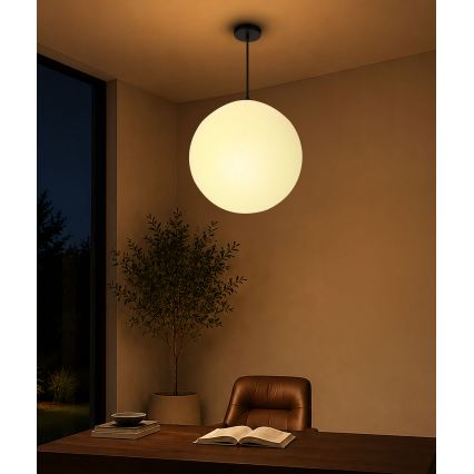 BRILAGI - Závesné svietidlo s lankom POLOS 1xE27/40W/230V pr. 40 cm čierne