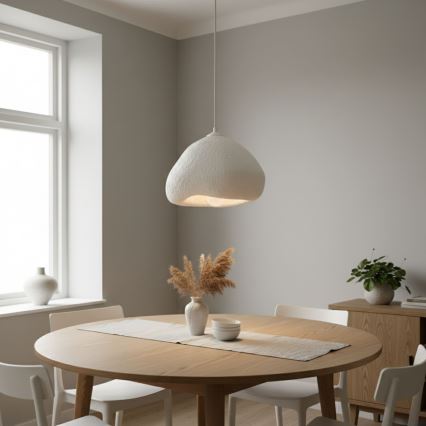 Brilagi - Závesné svietidlo WABI SABI na lanku 1xE27/40W/230V pr. 32 cm biele