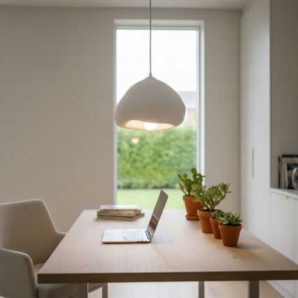 Brilagi - Závesné svietidlo WABI SABI na lanku 1xE27/40W/230V pr. 32 cm biele