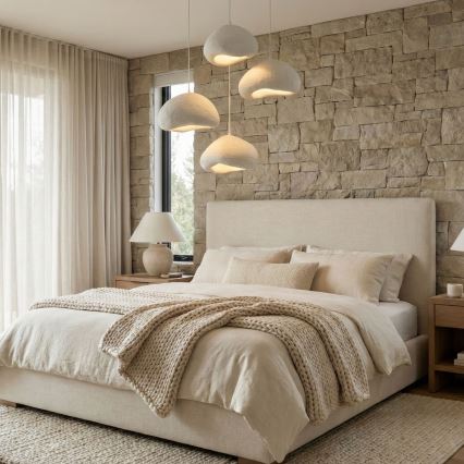 Brilagi - Závesné svietidlo WABI SABI na lanku 4xE27/40W/230V pr. 95 cm biela