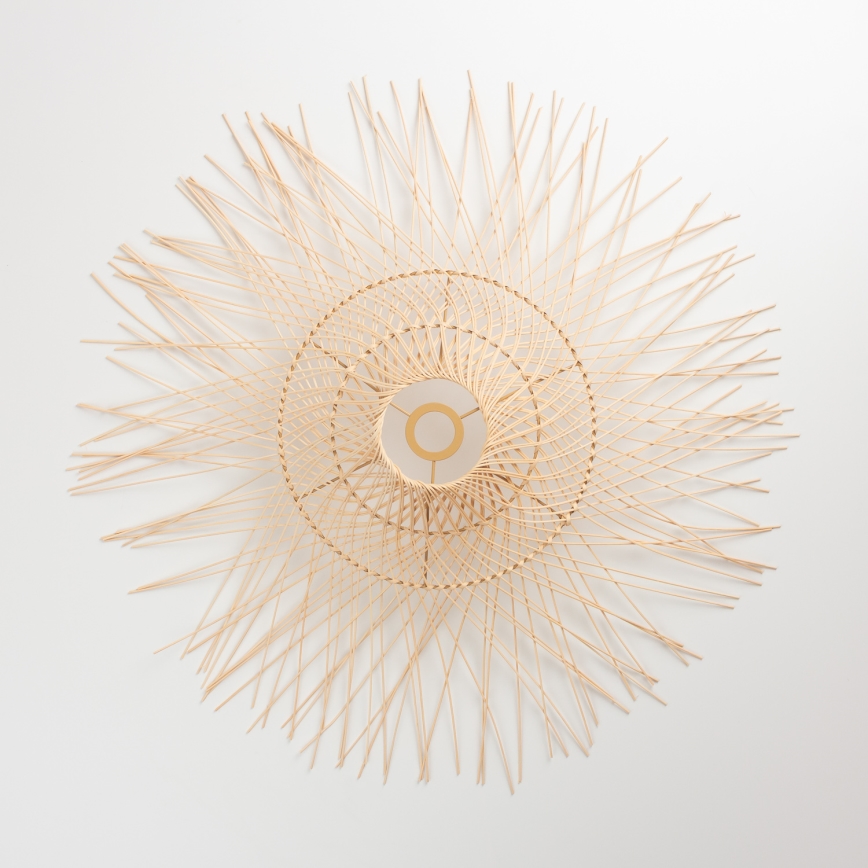 Brilagi - Závesný LED luster na lane CERIA BOHO 1xE27/40W/230V, priemer 70 cm, bambus