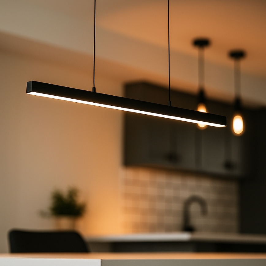 Brilagi - Závesný LED luster na lanku AXIS LED/30W/230V 120 cm čierny