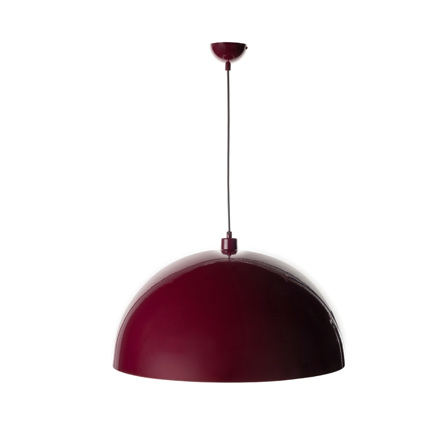 BRILAGI - Závesný LED luster na lanku METALO 1xE27/40W/230V pr. 60 cm bordová/medená