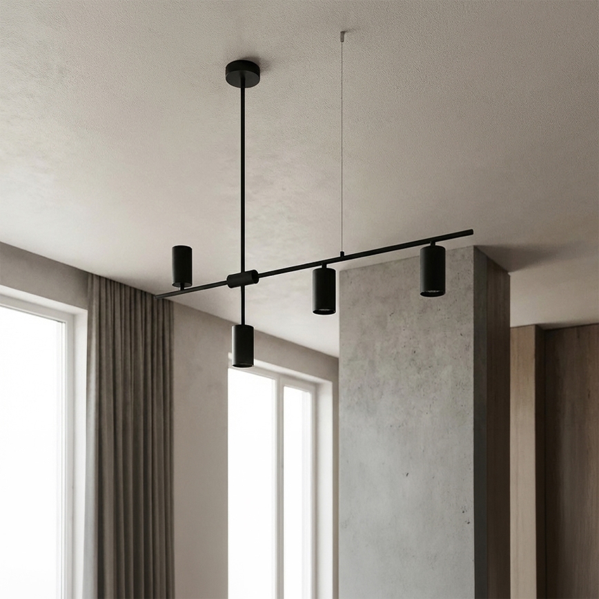 Brilagi - Závesný luster CRANE 4xGU10/30W/230V čierny