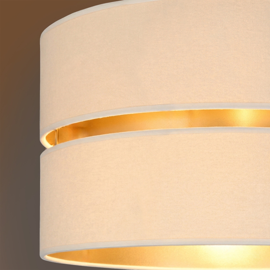 Brilagi - Závesný luster DUO-DUO na lanku 1xE27/60W/230V pr. 40 cm krémová/zlatá