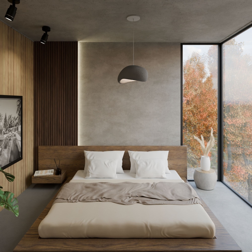 Brilagi - Závesný luster na kábli WABI SABI 1xE27/40W/230V priemer 35 cm sivý