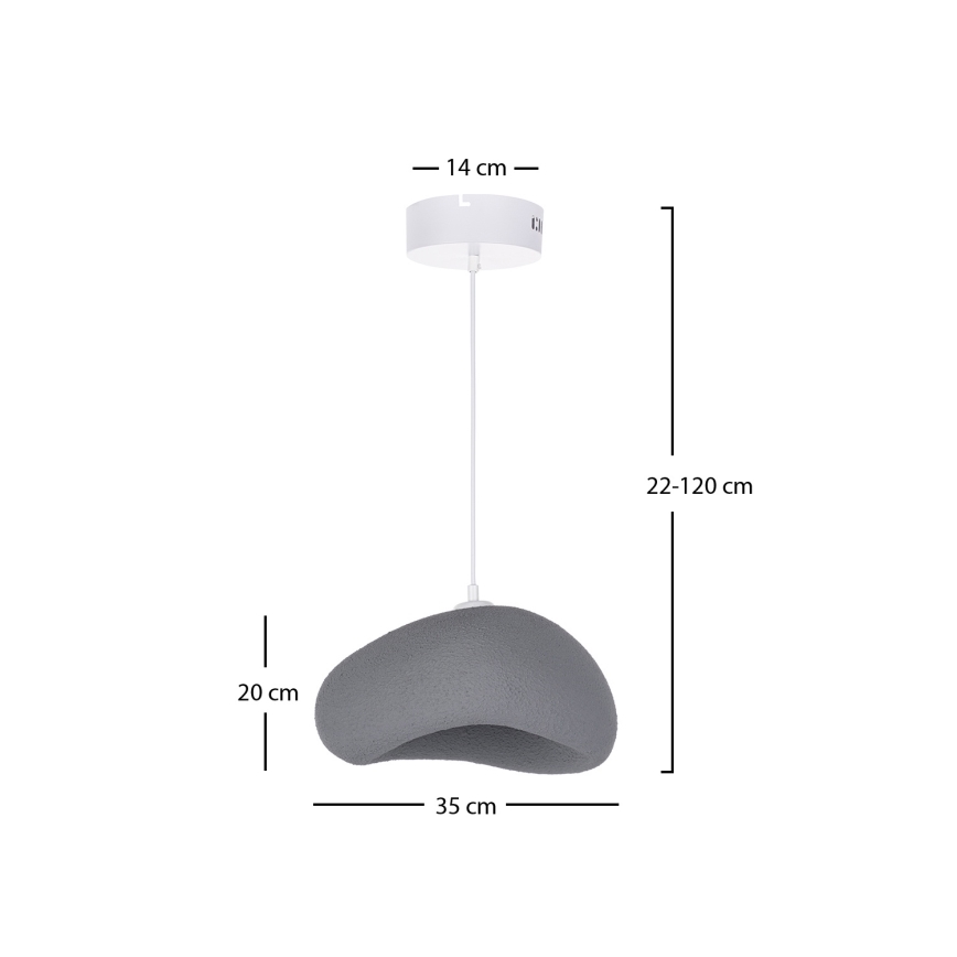 Brilagi - Závesný luster na kábli WABI SABI 1xE27/40W/230V priemer 35 cm sivý