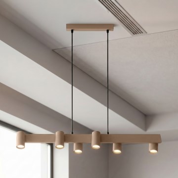 Brilagi - Závesný luster na lankách SELE 6xGU10/30W/230V béžový