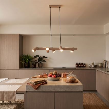 BRILAGI - Závesný luster na lankách SELE 6xGU10/30W/230V béžový