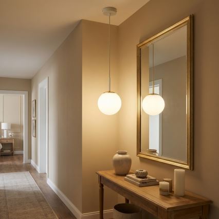 Brilagi - Závesný luster na lanku 1xE27/60W/230V béžová/zlatá