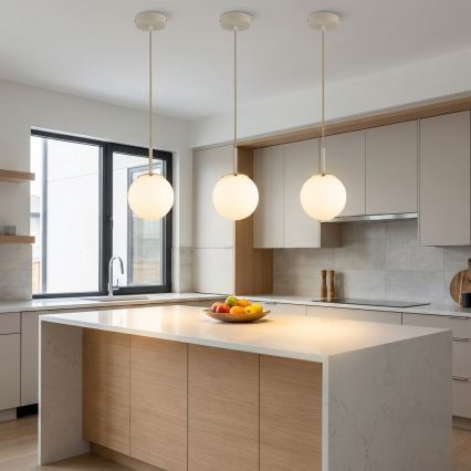 Brilagi - Závesný luster na lanku 1xE27/60W/230V béžová/zlatá