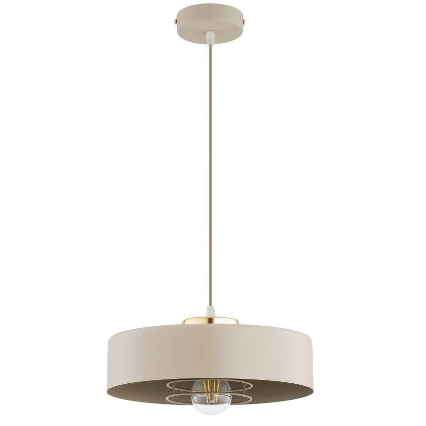 Brilagi - Závesný luster na lanku 1xE27/60W/230V pr. 30 cm béžová/zlatá