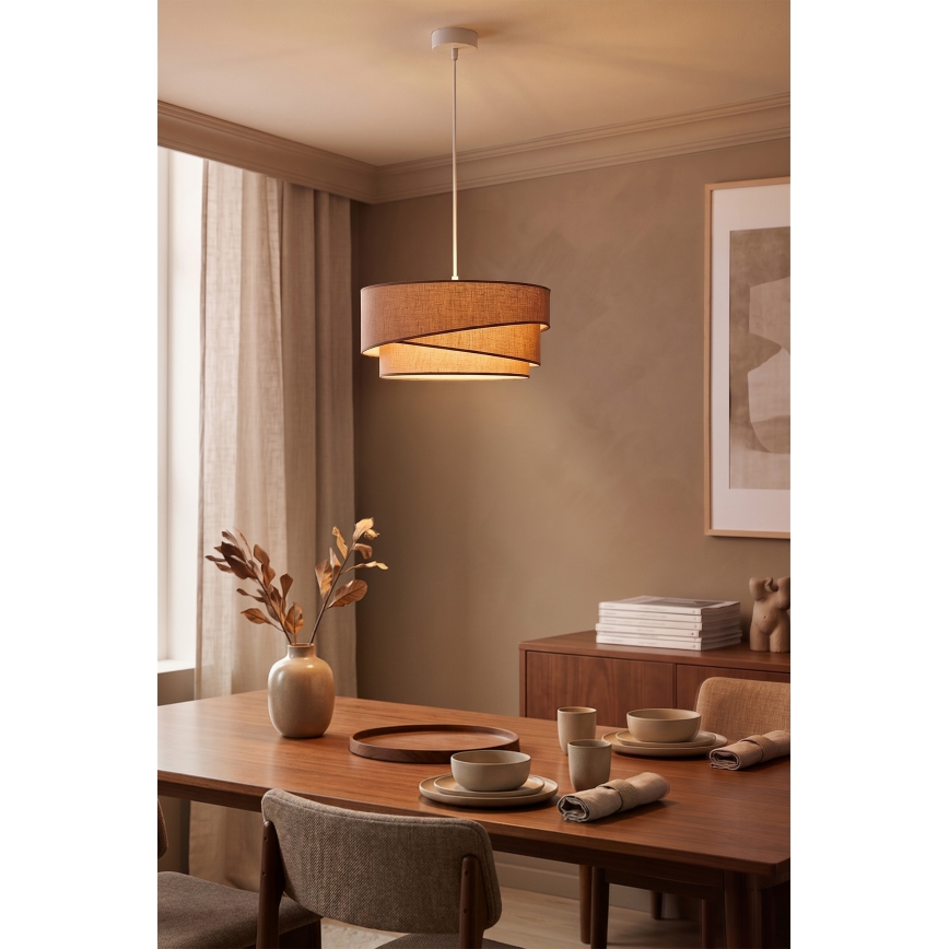Brilagi - Závesný luster na lanku ARROW 1xE27/60W/230V priemer 45 cm, hnedý
