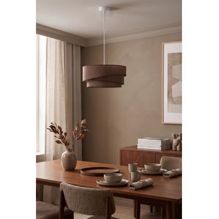Brilagi - Závesný luster na lanku ARROW 1xE27/60W/230V priemer 45 cm, hnedý