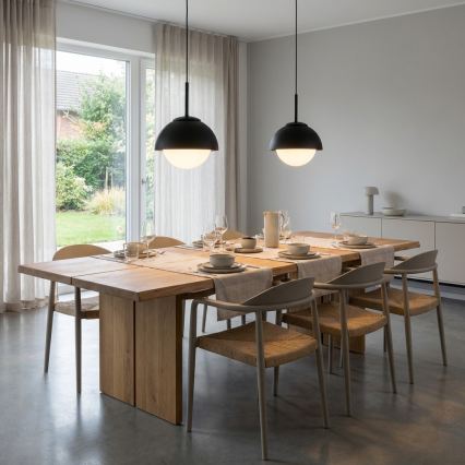 BRILAGI - Závesný luster na lanku COSMO 1xE27/60W/230V pr. 18 cm čierna